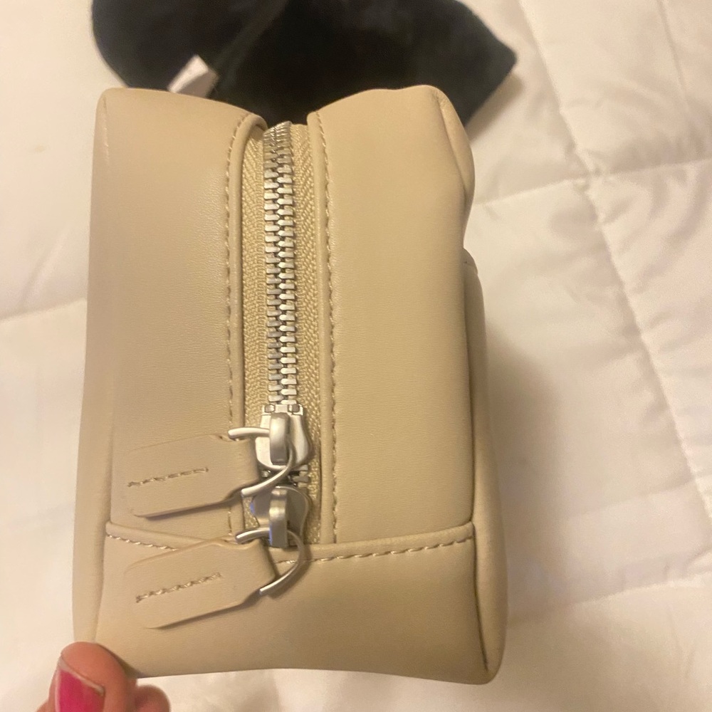 Monos Vegan Leather Large Toiletry Case in Ivory - Picture 3 of 14